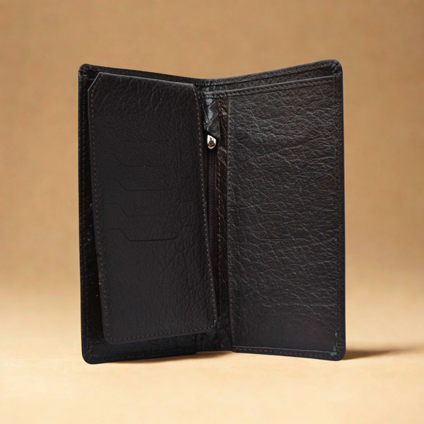 The Executive Fold Leather Long Wallet