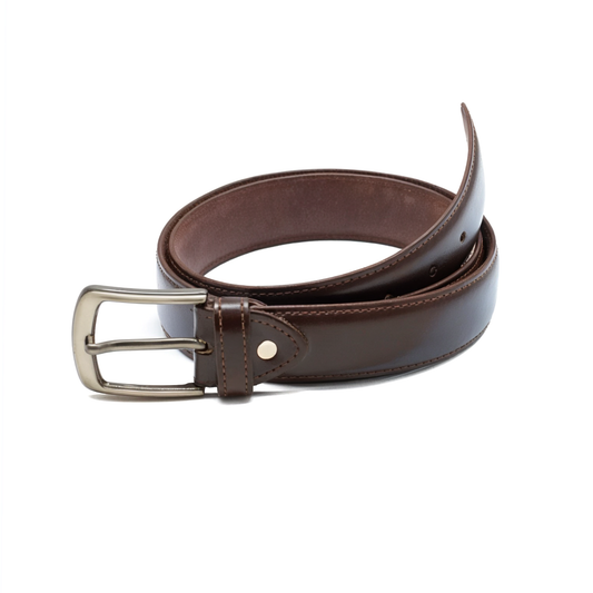 Classic Brown Genuine Leather Belt