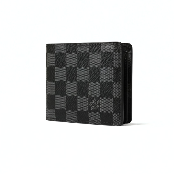 Black Checkered Wallet