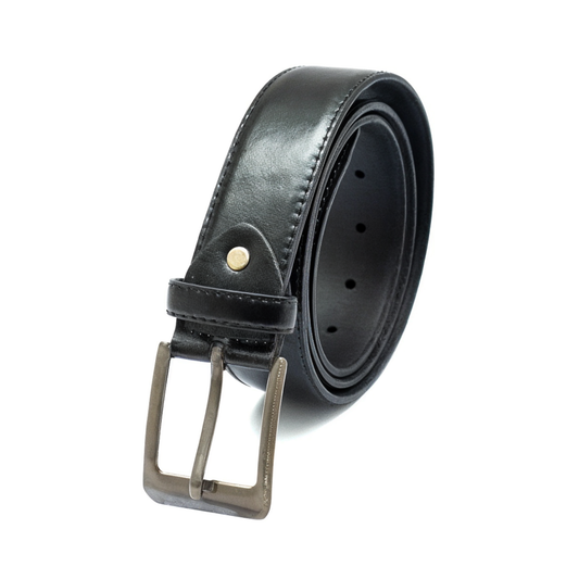 Timeless Black Premium Leather Belt