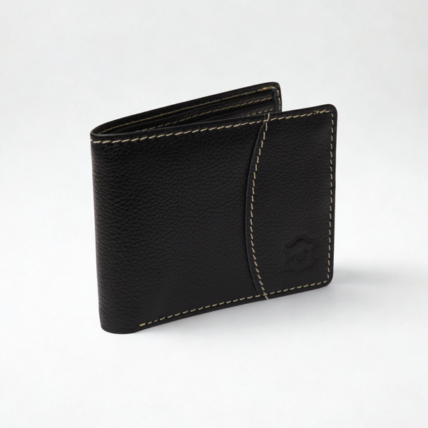 Black Executive Stitch - Premium Leather Wallet