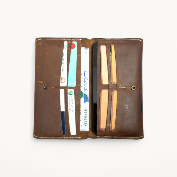Heritage Trail Crazy Horse Leather Long Wallet