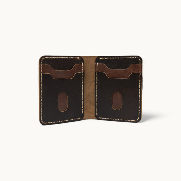 Vintage Dark Brown Card Holder