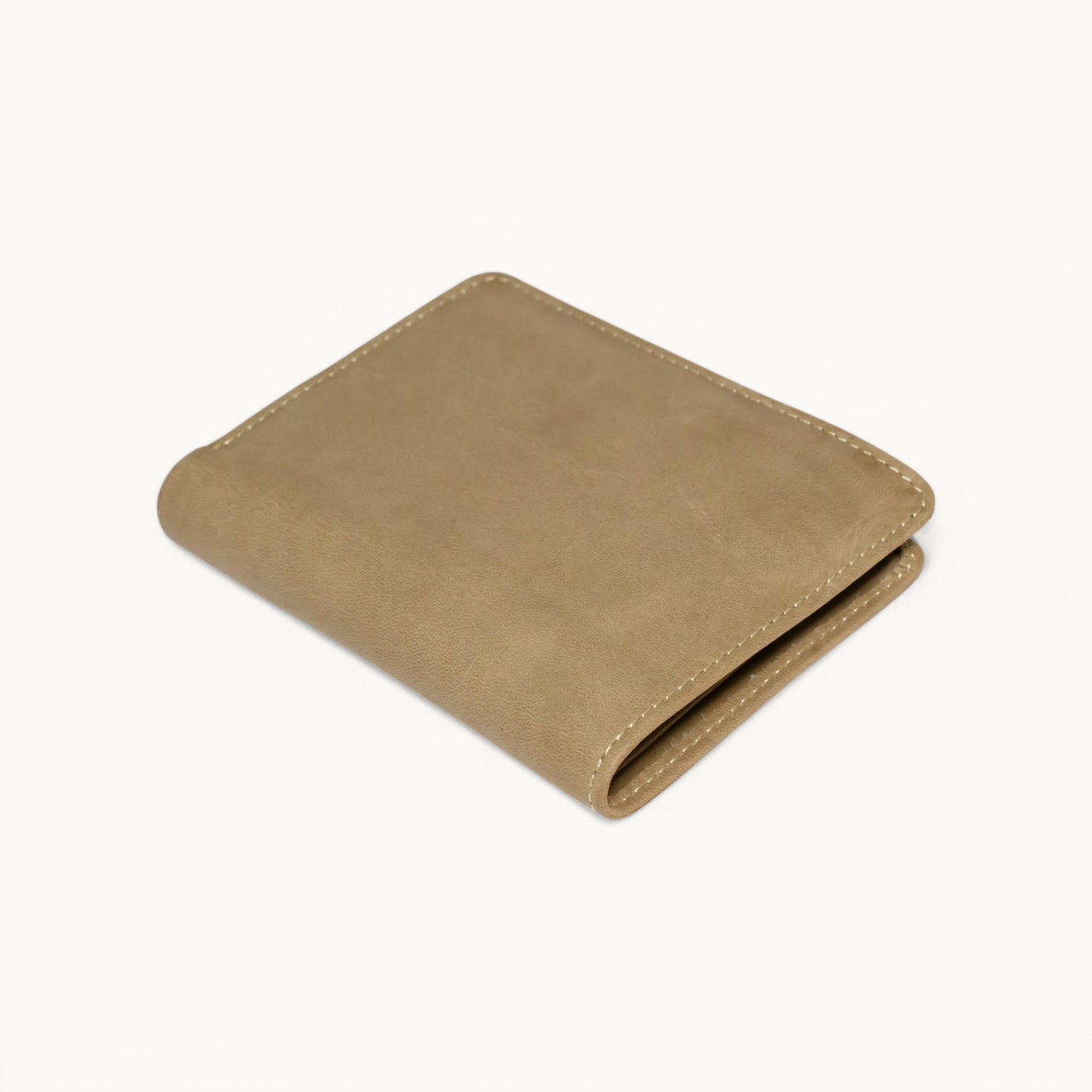 Desert Sand Suede Tri-Fold Wallet